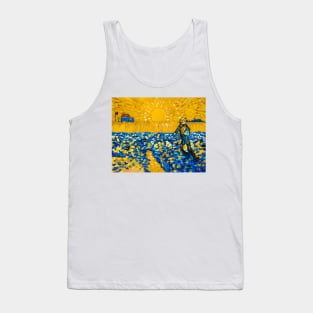 Cat Sower At Sunset Tank Top